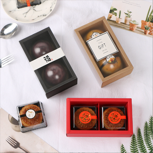 Scatola in Cartone Kraft Biodegradabile con Divisorio <span class=keywords><strong>a</strong></span> Griglia per Consegna di Biscotti e Pasticcini Fatti in Casa - Product Image 4