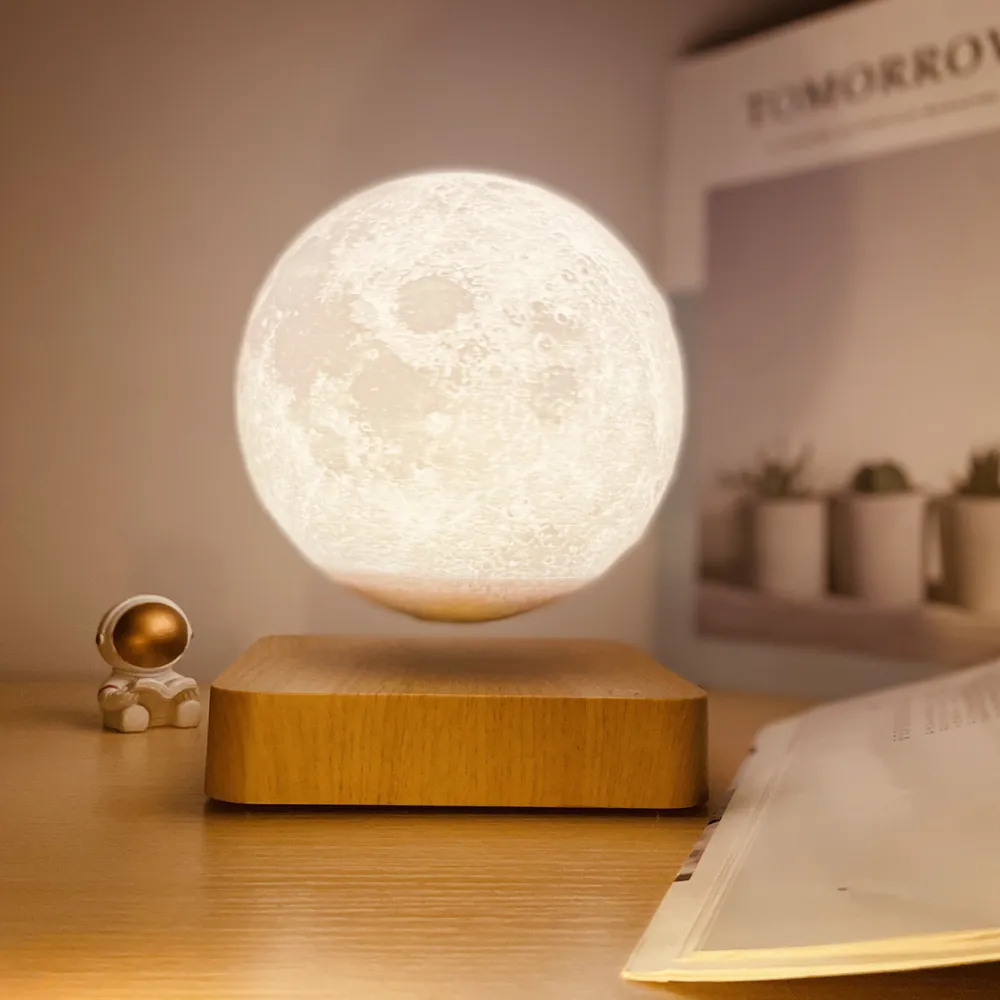 Magnetic Levitation Moon Lamp Floating Light for Customized Business Gift Home Decor Amazon Hot Selling Item