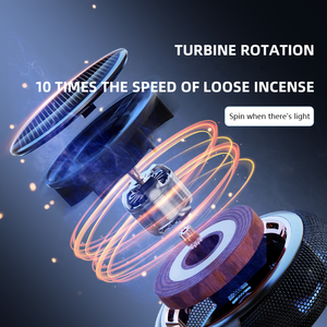 Deodorante per Auto a Energia Solare di Alta Qualità con Rotazione Automatica Diffusore di Aromi in Legno di Faggio per Oli Essenziali e Profumi - Product Image 4