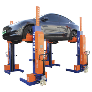 Elevador móvil de 4 columnas sincronizadas inalámbricamente de 10 toneladas para mantenimiento de flotas, 2.5 toneladas por columna, batería de larga duración - Product Image 2