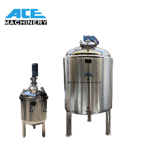 Ace Tanque de mezcla de tapa abierta de acero inoxidable 304 de una sola capa Almacenamiento de categoría para jugo de tomate Miel Agua Procesamiento de leche - Product Image 4