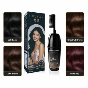 Tinte de Cabello en Crema OEM Personalizado 100ml Negro Natural con Fragancia Color Permanente Calidad de Salón Venta al Por Mayor - Product Image 2
