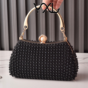 Dropshipping Shopify Sac de soirée élégant perlé Sac de robe formelle Cheongsam de célébrité Sac de soirée à main - Product Image 3