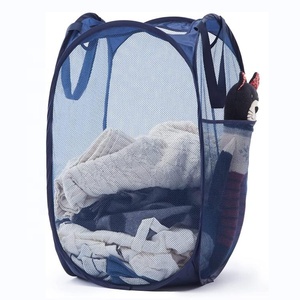 Cesto de lavandería emergente de malla aceptable con logotipo personalizado, cesta cuadrada plegable para <span class=keywords><strong>ropa</strong></span> <span class=keywords><strong>sucia</strong></span>, habitación de niños, <span class=keywords><strong>baño</strong></span> de viaje, plegable - Product Image 1