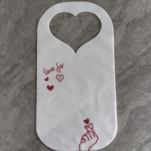 ผ้ากันเปื้อนแบบใช้แล้วทิ้งสำหรับลูกค้าร้านอาหาร ผ้ากันเปื้อนบาร์บีคิวเกาหลีแบบไม่ถักทอ สามารถพิมพ์โลโก้ได้ - Product Image 2