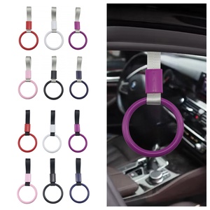 1 unidad de asa circular JDM para muñeca con anillo de elevación de nailon, asa para coche con anillo colgante, accesorios para coche - Product Image 1