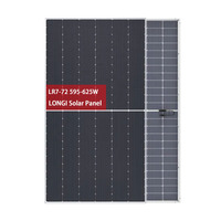 LR7-72HGD 585W-620W pour LONGi Hi-MO7 610W 615W Module PERC monocristallin 144 Panneau solaire demi-cellule haute puissance 585W-620W Bipv