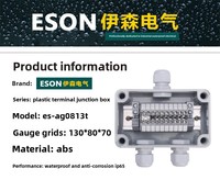 ESON ZH 95*65*55 Boîte de jonction étanche ABS extérieure IP66 Boîte de connexion de fil de borne Boîte de connexion scellée