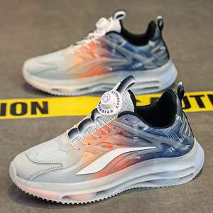 Zapatillas de deporte con botones giratorios para primavera y otoño, novedad de 2025, zapatos informales ultraligeros transpirables de malla, zapatos de moda de suela blanda - Product Image 4