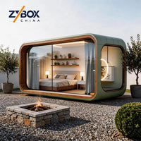 Maisons Capsules Préfabriquées Confortables de 20, 30 et 40 pieds, Imperméables et Ignifuges, Type Apple Cabin, Villas de Construction Certifiées CE US AU