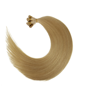 Estensioni di <span class=keywords><strong>Capelli</strong></span> Europei Lisci Naturali a Doppia Trama, Durata 7 Anni, 15A <span class=keywords><strong>Biondo</strong></span> Ghiaccio, Cuticola Allineata, Remy, Annodate a Mano - Product Image 3