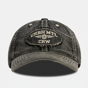 หมวกเบสบอลเดนิม 6 แผง ทรงไม่แข็ง ปักโลโก้ คุณภาพสูง แบบขายส่งตามสั่ง - Product Image 1