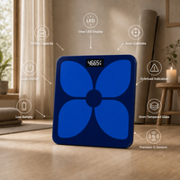 Báscula Inteligente Digital Bluetooth para Baño, con Seguimiento de Datos de Peso, Diseño Ondulado, 180 kg, Suministro Directo, Venta al Por Mayor