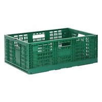 Heavy Duty Fruits Légumes Récolte Stockage Livraison Empilable Pliable Pliant Ventilé Maille Pliable Caisses En Plastique Pliable
