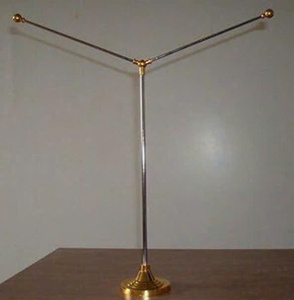 ขาตั้งธงตั้งโต๊ะสำหรับตั้งโชว์บนโต๊ะทำงาน ฐานโลหะ ขาตั้งเสาธงสแตนเลส สำหรับตั้งโชว์บนโต๊ะ งานแสดงสินค้า รูปทรงเสาตรง - Product Image 3