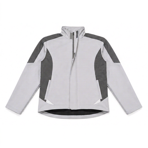 Waterproof Windproof Velcro Closure & Zipper Guard Unisex Soft Shell <b>Hooded</b> Jacket Mandarin Collar Full <b>Zip</b> All Seasons Outdoor - Product Image 1