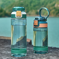 Benutzer definiertes Logo Tritan Sport flasche Pop Deckel 600ml 800ml 900ml Kapazität Klarer Kunststoff griff Auslaufs ic heres Direkt trinken für Camping