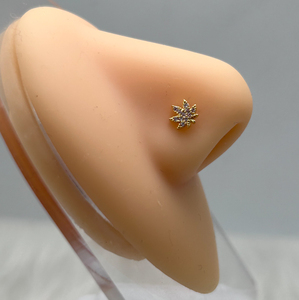 316L Surgical Steel <strong>Nose</strong> <strong>Rings</strong> Maple Leaf Piercing Body Jewelry <strong>Nose</strong> Studs <strong>for</strong> <strong>Women</strong> - Product Image 5