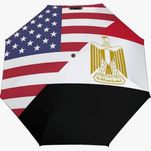 Parapluie pliant entièrement automatique à motif drapeau culturel égyptien, idéal pour les voyages en extérieur et les activités de plein air - Product Image 4