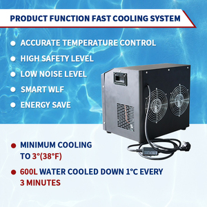 वाणिज्यिक 1/2hp ओजोन शीतलन प्रणाली कोल्ड डुबकी चिलर और आउटडोर जिम स्टूडियो उपयोग के लिए फ़िल्टर मशीन - Product Image 4