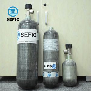 Tanques de Buceo de Fibra de Carbono con Rosca G 5/8, Cilindro de Gas, Estándar CE1354, Tanque de Fibra de Carbono de 3L, 6.8L, 9L - Product Image 1