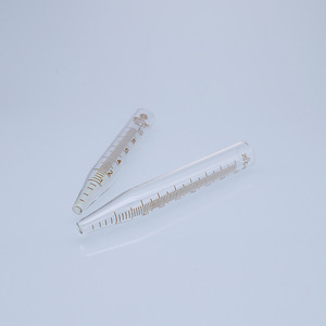Tubo per centrifuga con fondo a punta in vetro piano superiore lucido con scala provetta in vetro da 10ml 15ml con tubo per centrifuga con fondo a cono in scala - Product Image 2