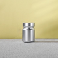 Bouteilles de pilules en plastique argenté personnalisées de 80 ml, 120 ml, 150 ml, 200 ml, emballage de pilules en PET, bouchon à vis, emballage médical