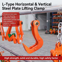 Pince de levage à double plaque de type Q5 en acier forgé, pinces de levage horizontales pour plaques, certifiées CE, qualité industrielle, pour l'assemblage