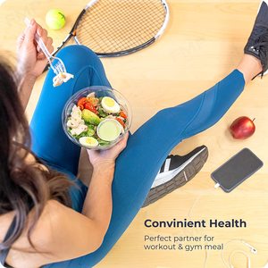 Hộp Đựng Bát Nhựa Trong Suốt Không Chứa BPA 32 Oz Có Nắp Vòm Đựng Salad, Hộp Đựng Đồ Ăn Trưa - Product Image 3