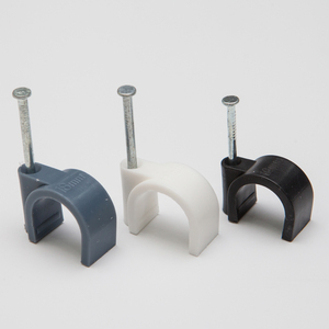 Accessoires de câblage électrique, pinces à ongles plates, pince ronde en plastique pour câble mural en PE - Product Image 5