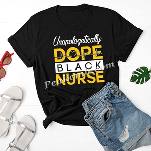 สติ๊กเกอร์รีดร้อนลายพยาบาลผิวดำแบบไม่ต้องขออภัย  วัสดุไวนิลกันน้ำ ทนทาน สำหรับงานพิมพ์บนเสื้อผ้า - Product Image 5