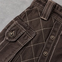 Shorts cargo pour hommes, poche utilitaire, effet usé, matelassé, personnalisé