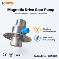 Bomba de engranajes magnética de microprecisión 24V con servomotor sin escobillas 7ml/min 12L/min, bomba dosificadora autocebante OEM de baja presión para inyección de tinta