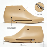 Nouvelles sandales plates ajustables anti-déformation en plastique pour femme, style mules, avec embauchoirs intégrés
