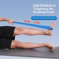 Bande de résistance élastique en élastomère thermoplastique pour l'entraînement de force, la course à pied, les exercices pour les jambes et la rééducation musculaire