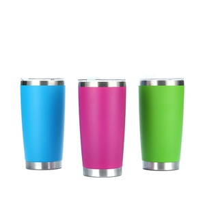 Tumbler Americano <span class=keywords><strong>da</strong></span> 20oz a Doppia Parete con Isolamento Sottovuoto, Rivestimento in Polvere, per Vino e Campeggio, con Logo Personalizzato, Tazza Classica - Product Image 3