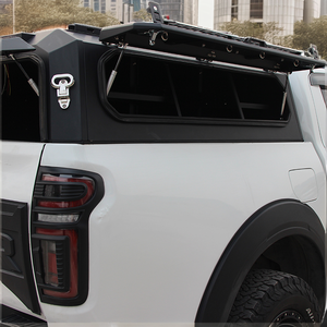 Couverture de benne de pick-up manuelle verrouillable en alliage d'aluminium, étanche, installation sans perçage, pour Great Wall POER Cannon - Product Image 2