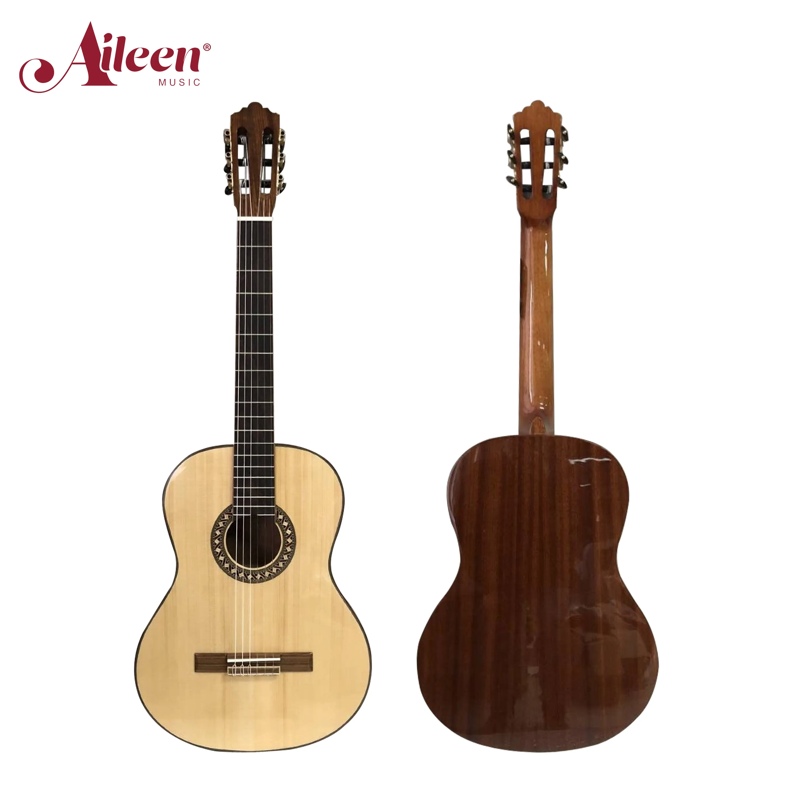 คุณภาพสูง Solid Spruce Top กีตาร์คลาสสิค39นิ้ว (ACM17)