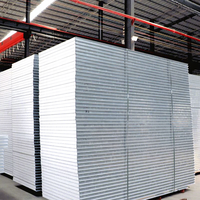 Usine directe 50mm chambre froide décorative mousse de polyuréthane toit mur Eps ciment prix tunisie panneau sandwich en métal conception Tuekey