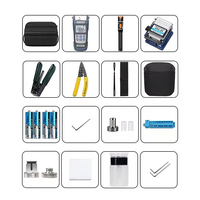 FTTH Fiber Optic Equipment Cable Tool Fiber Tool Kit Optical Fiber with Visual Fault Locator and Optical Power Meter Tool Bag