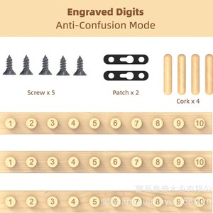 Wooden Blanket Knitting <b>Board</b> 10 <b>Pegs</b> DIY Knitting Frame Home Craft <b>Tool</b> - Product Image 2