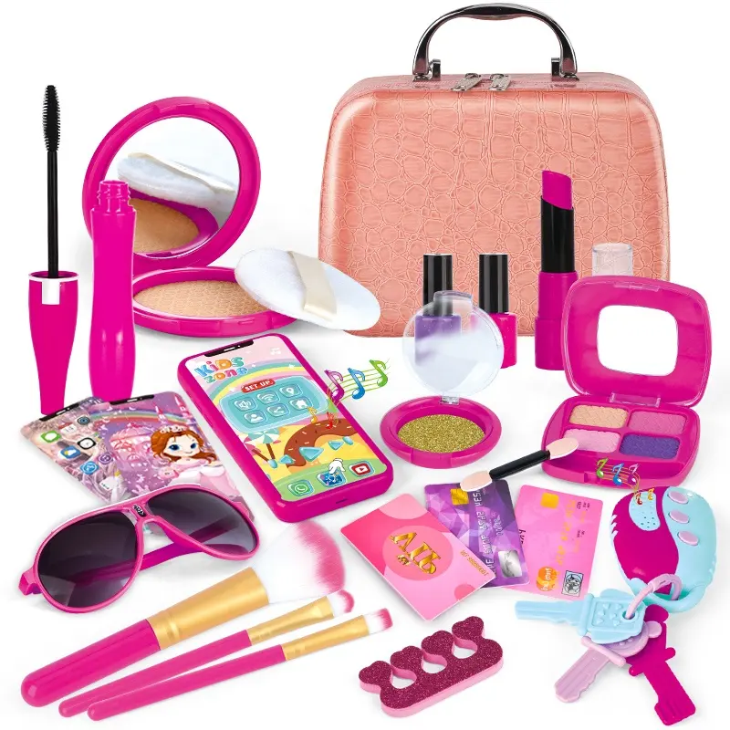 Makeup Set for Kids Girls Kit Toys 7 Year Old pretend play makeup Favorite Princess Girl Cosmetic Toy