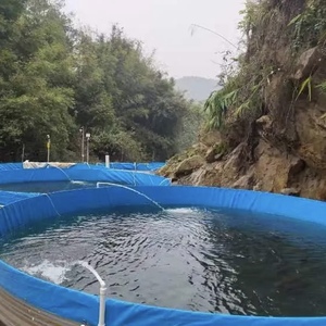Estanque de PVC galvanizado para acuicultura y almacenamiento de agua en huertos, cría de Koi, langostas y tilapias - Product Image 1
