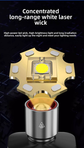 Lampe frontale LED à base G9, étanche, rechargeable, faisceau réglable, indice de protection IP65, portable, en alliage d'aluminium et plastique, pour le camping et la randonnée en extérieur - Product Image 3