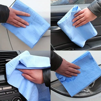 Chamois à séchage rapide PVA Magic en cuir synthétique Logo gaufré en microfibre Style uni pour le nettoyage de la peau de daim de cuisine