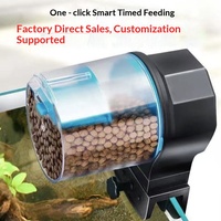 Vente directe d'usine, fonctionnement silencieux, grande capacité, réglage intelligent à 2 vitesses, minuterie, distributeur de nourriture pour aquarium