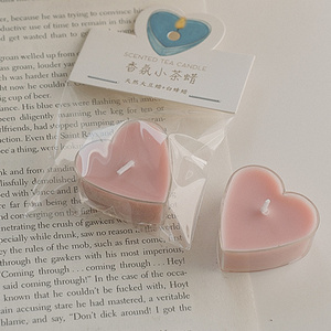 Vela perfumada de cubo de Rubik en forma de corazón decoración de forma geométrica perfumada para el hogar vela de cera de soja sin humo boda - Product Image 2