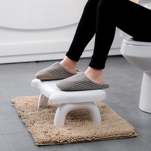 Toilet Footrest <b>Plastic</b> Non Slip Squat <b>Stool</b> For Adults And Kids White With Pig Face Design - Product Image 2