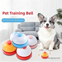 Sonnette d'appel pour table, sonnette ludique assortie aux couleurs, bouton sonore pour dressage de chien, outil d'entraînement pour animaux de compagnie, vente en gros, ABS et métal
