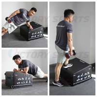 PVC Squat Saut Fesse Poussant Hip Poussée Exercices Fessier Wedge Boîte pour L'entraînement